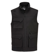 MONSUN Prsluk Softshell /Ripstop MX363 - MX3/ crna