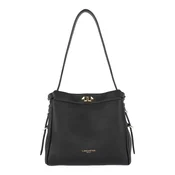LANCASTER Paris Torba za čez ramo Lancaster Sac hobo Avec fermoir M Lady ROMY Noir črna