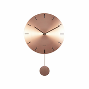 Zidni sat s njihalom u bakrenoj boji Karlsson Impressive, o 47 cm