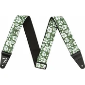 Fender 2 Hawaiian Strap Green Floral Green Tekstilni remen za gitaru (Kao novo)