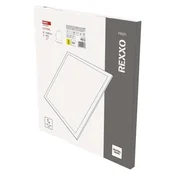 LED panel REXXO backlit 60×60, kvadratni, vgradni, bel, 36W NW