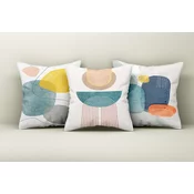 Aberto Design Set dekorativnih jastucnica Asr_plw25-44, 43x43 cm, 3 komada, Šarena