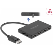 Delock množilnik DisplayPort 4x1 4K MST 87794