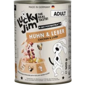 Lucky Jim Mokra pasja hrana Adult - piščanec in jetra - 400 g