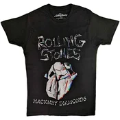 The Rolling Stones Hackney Diamonds Faded Logo Black XL Majica