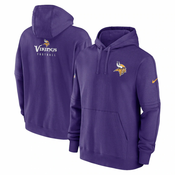 Minnesota Vikings Nike Club Sideline Fleece Pullover duks sa kapuljacom