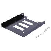 Ultron 377213 vgradni okvir za 1x 2,5 SSD/HDD iz kovine, črn