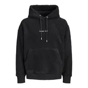 JACK & JONES Pulover JORNORREBRO črna/bela