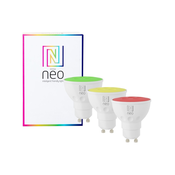 Immax NEO 07777C - Komplet 3x LED RGB+CCT prigušiva sijalica GU10/4,8W/230V Tuya