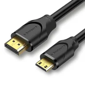 INF Mini HDMI na HDMI kabel: 4K, 60Hz, dvosmerni prenos, široka združljivost 1 m, (5000076250)