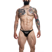 Cut4Men Brazilian Brief Black Leatherette XL