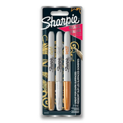 permanentni marker Sharpie Fine komplet 3 kosov – kovinske barve