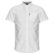 Superdry za moške. M4010944A Srajca Oxford bela (S), Priložnostno, Bombaž, Kratek rokav