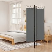 vidaXL Paravan 3-delni antracit 120x200 cm blago
