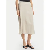Vero Moda Midi krilo Mymilo 10340419 Svetlo bež Regular Fit