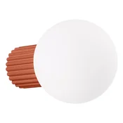 Oranžna stenska svetilka o 12 cm Orbital – Sollux