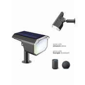 KSIX, SmartLED vanjski solarni reflektor, WiFi + APP ukljucen, solarni panel