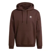 ADIDAS ORIGINALS Majica Trefoil Essentials čokolada/bela