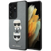 KARL LAGERFELD KLHCS21LSAKICKCSL za Samsung Galaxy S21 Ultra G998 siva zaščita - Heads