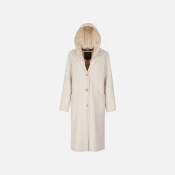 Cream Womens Coat Geox Rawelle - Womens