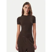 Guess Majica O6BM13 K5058 Rjava Slim Fit