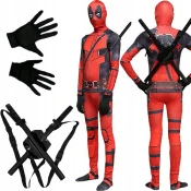 Korbi Kostum Deadpool XL/XXL z 2 Meči za Odrasle