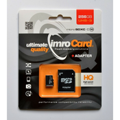 Imro kartica 256GB microSDXC UHS-3 , pisanje 43MBs , branje 85MBs + adapter