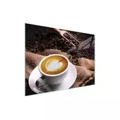 shumee STEKLENA ZAŠČITNA PLOŠČA ZA ŠTEDILNIK 70x52 COFFEE