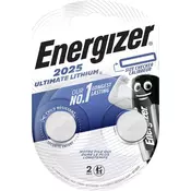 Energizer Ultimate Lithium CR2025 baterija, 2 kosa