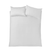 Bela podaljšana posteljnina za zakonsko posteljo iz bombažnega satena 230x220 cm Cotton Sateen – Bianca