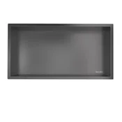 WALL-BOX ONE - Vgradna polica iz sive kovine 60x30x10 cm