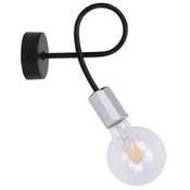 GH Moderna STENSKA svetilka EDISON, kromirana LED svetilka