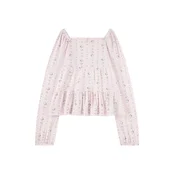 Abercrombie & Fitch Majica zelena/pitaja/pastelno roza/bela
