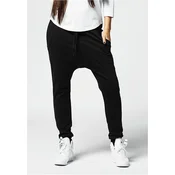 Womens lightweight fleece trousers Sarouel black