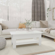 Stolic za kavu bijeli 102 x 55 x 42 cm od iverice
