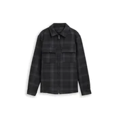 TOM TAILOR DENIM Prehodna jakna temno siva / črna