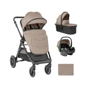 Kikka Boo Kolica Ava 3in1 set sa I-SIZE auto sedištem i tvrdom korpom Beige