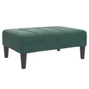 vidaXL vidaXL Stolček za noge temno zelen 77x55x31 cm žamet, (21228670)