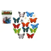 Teddies Metulji 12 kosov plastike 7-8cm