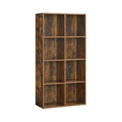 Songmics Knjigarna 8 predelkov 30x655x1295 cm rjava