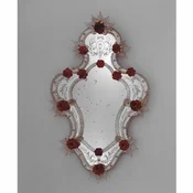 Casa Padrino luxury baroque mirror red - Magnificent wall mirror in the venetian style - Castle furniture - Baroque furniture - Luxury furniture in baroque style - Made in Italy