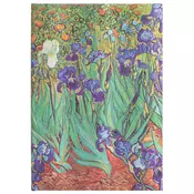 Paperblanks Van Gogh`s Irises, midi, črtni, trde platnice