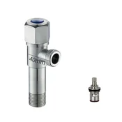INF Hot and Cold Angle Valve with Ceramic Cartridge, G1/2 Threaded Blue, (5000158168)