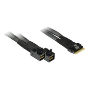 Inter-tech Inter-Tech SFF-8654 8i - 2x SFF-8643 24 Gbit/s Crni kabel