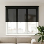 Vanjska roleta 90% blokada UV zraka Crna 140 x 140 cm HDPE