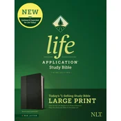 NLT Life Application Study Bible, Third Edition, Large Print (Leatherlike, Black/Onyx)