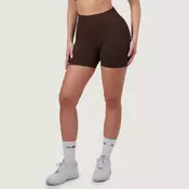 GymBeam Ženske brezšivne kratke hlače NEO Mocha XS
