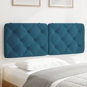 vidaXL vidaXL Vzglavna stranica modra 120 cm žamet, (21081930)