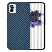 Trden TPU ovitek Techsuit Carbonite FiberShell za Nothing Phone (1) - cyan