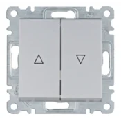 shumee Lumina Monostabilno stikalo za rolete (vklopni kontakt) srebrno WL0322
